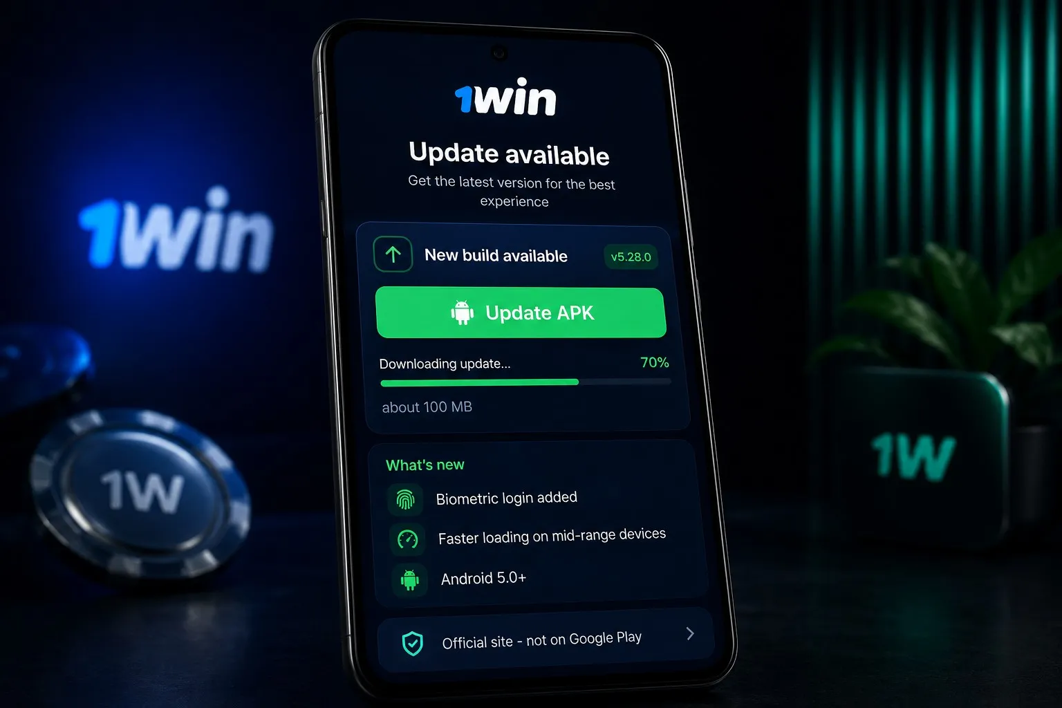 1Win download — staying on the newest build and biometric login